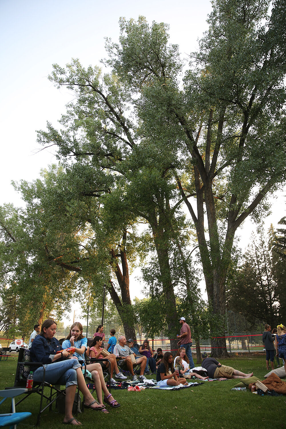 The Chamber of Commerce hosted a movie in the park